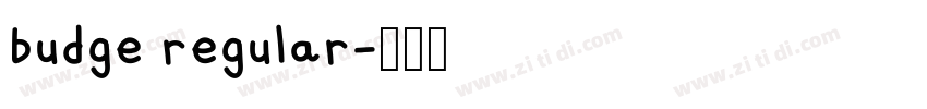 budge regular字体转换